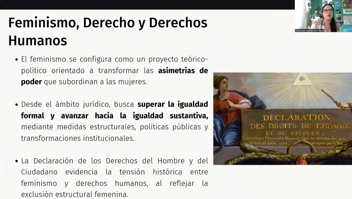 Estudiante de Escuela de Derecho UV expone en la Cátedra Universitaria de Feminismo del Instituto Asturiano de la Mujer
